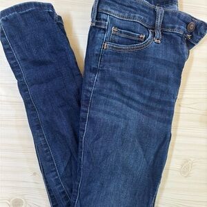 Hollister Women's Skinny Jeans in Dark Blue Wash